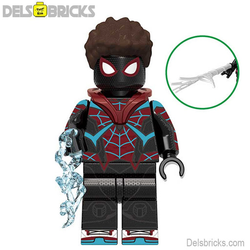 Spider-Man Miles Morales Evolved Suit Lego-Compatible Minifigures - Premium Spiderman Lego Minifigures - Just $4.50! Shop now at Retro Gaming of Denver