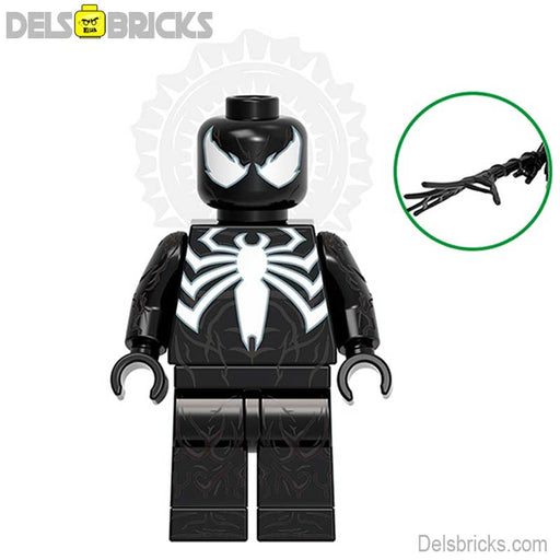 Spider-Man Black Suit Symbiote Lego-Compatible Minifigures - Premium Spiderman Lego Minifigures - Just $4.50! Shop now at Retro Gaming of Denver