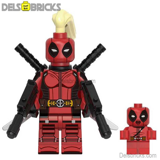 Lady Deadpool from Deadpool & Wolverine Movie Lego Minifigures Custom Toys - Just $4! Shop now at Retro Gaming of Denver