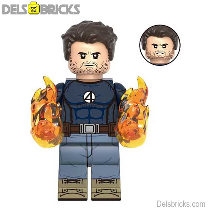 Human Torch from Deadpool & Wolverine Movie Lego Minifigures Custom Toys - Just $4! Shop now at Retro Gaming of Denver