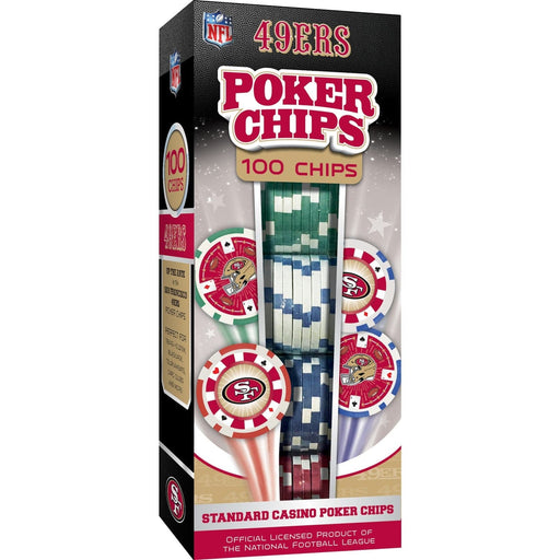 San Francisco 49ers 100 Piece Poker Chips - for just $24.99! 