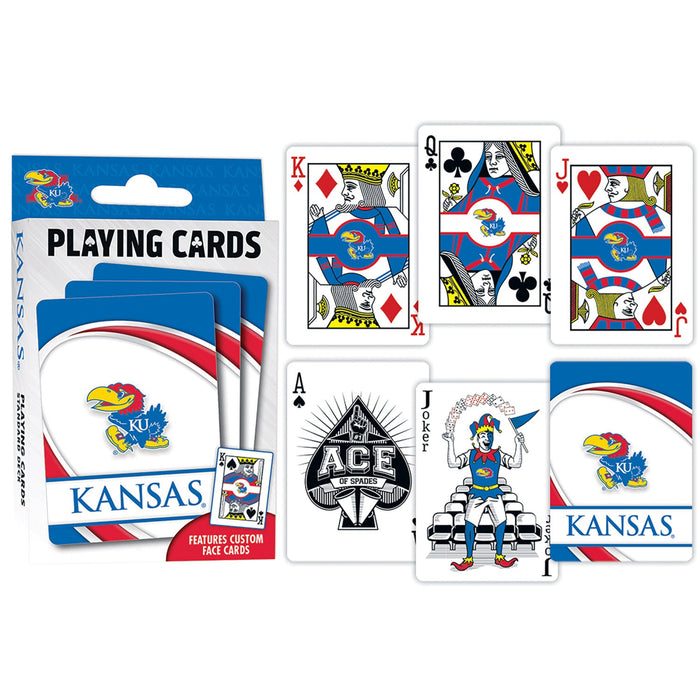 Kansas Jayhawks Playing Cards - 54 Card Deck - Just $6.99! Shop now at Retro Gaming of Denver