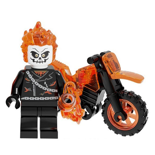 Ghost Rider & Motorcycle Marvel MCU Minifigures - Premium Spiderman Lego Minifigures - Just $5.50! Shop now at Retro Gaming of Denver