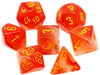 Ghostly Glow Polyhedral Orange/Yellow 7-die set - Just $12! Shop now at Retro Gaming of Denver