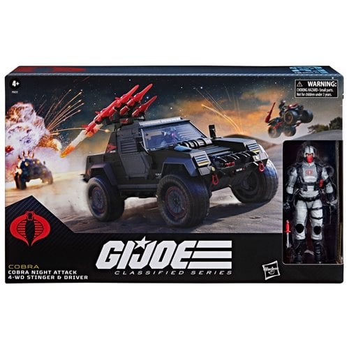 G.I. Joe Classified Series Cobra Night Attack 4-WD Stinger 6-Inch Scale Vehicle with Driver Action Figure - for just $144.67! 