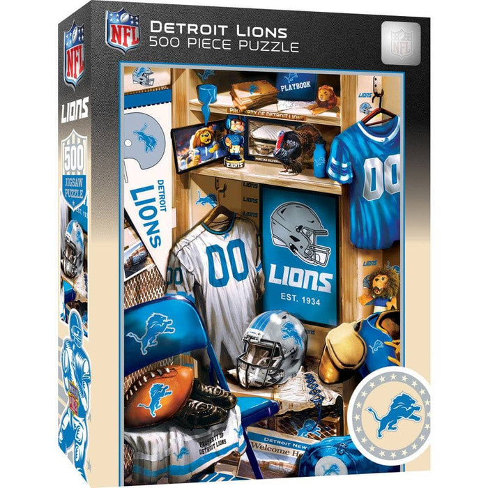 Detroit Lions - Locker Room 500 Piece Jigsaw Puzzle - for just $16.99! 