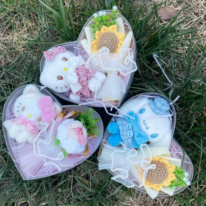 Kawaii Plush Gift Box – Kuromi, My Melody, Hello Kitty Heart Box Gift Set - for just $27.95! 