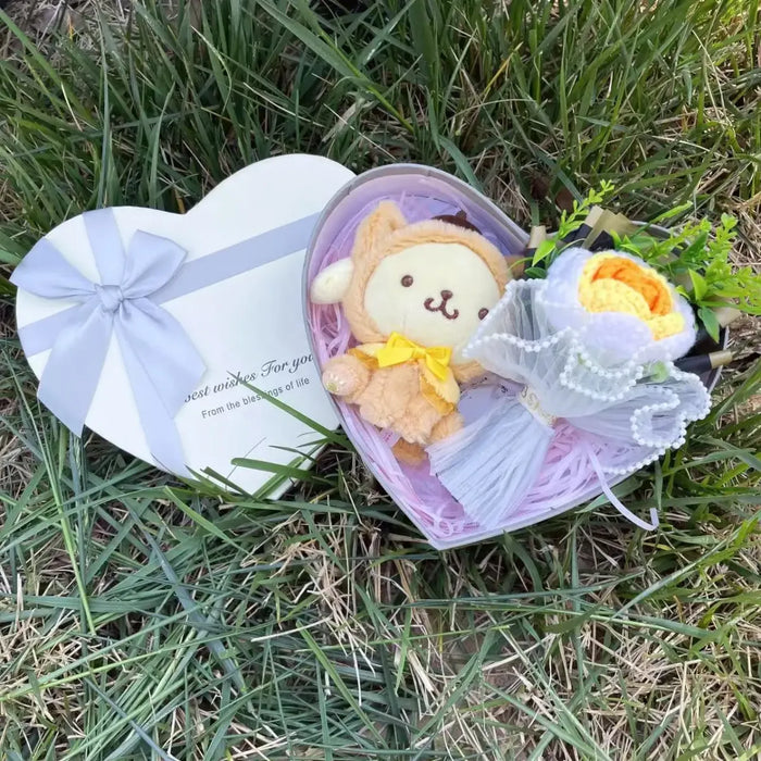 Kawaii Plush Gift Box – Kuromi, My Melody, Hello Kitty Heart Box Gift Set - for just $32.95! 