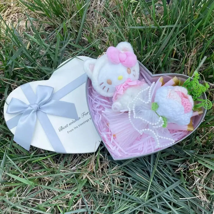 Kawaii Plush Gift Box – Kuromi, My Melody, Hello Kitty Heart Box Gift Set - for just $27.95! 