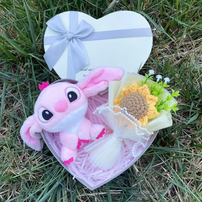 Kawaii Stitch Plush Gift Box – Heart Shaped with Roses, Valentine’s Day Gift Set - for just $27.95! 
