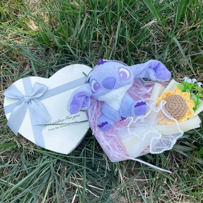 Kawaii Stitch Plush Gift Box – Heart Shaped with Roses, Valentine’s Day Gift Set - for just $27.95! 