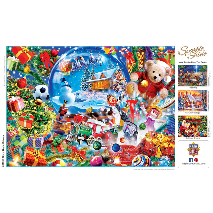 Sparkle & Shine - Snow Globe Dreams 500 Piece Glitter Jigsaw Puzzle - Just $14.99! Shop now at Retro Gaming of Denver