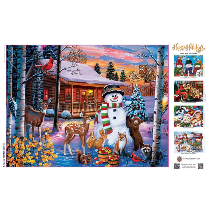 Happy Holidays - Winter Visitors 300 Piece EZ Grip Jigsaw Puzzle - for just $14.99! 