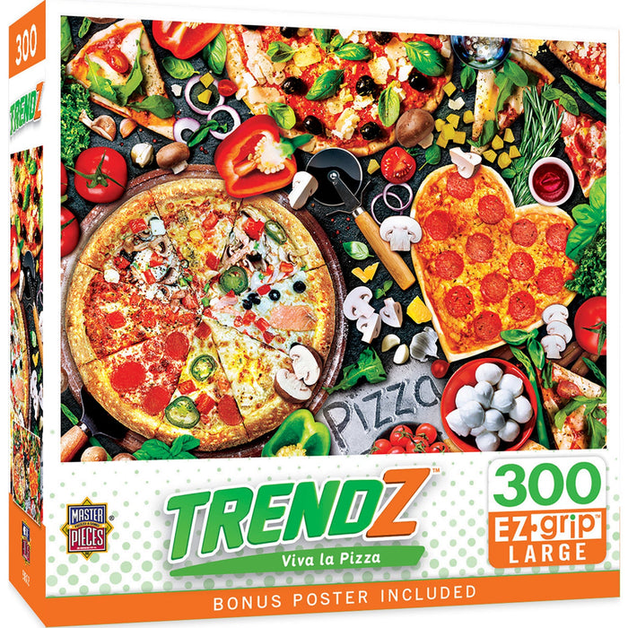 Trendz - Viva La Pizza 300 Piece EZ Grip Jigsaw Puzzle - Just $14.99! Shop now at Retro Gaming of Denver