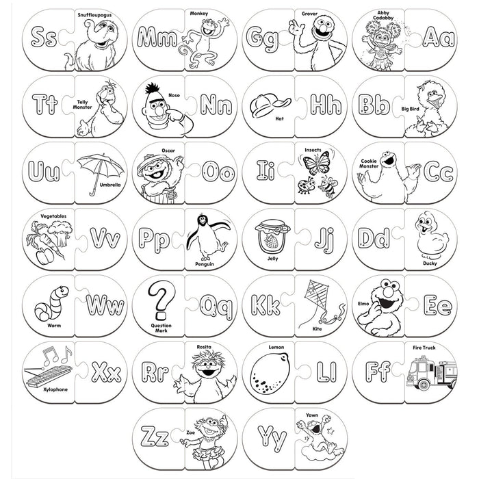 Sesame Street - Alphabet Matching Jigsaw Puzzles - for just $12.99! 