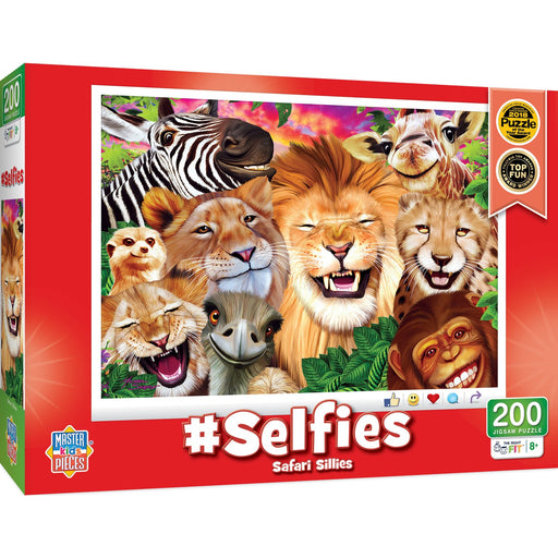 Selfies - Safari Sillies 200 Piece Jigsaw Puzzle - Just $12.99! Shop now at Retro Gaming of Denver