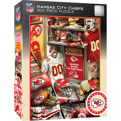 Kansas City Chiefs - Locker Room 500 Piece Jigsaw Puzzle - Just $16.99! Shop now at Retro Gaming of Denver