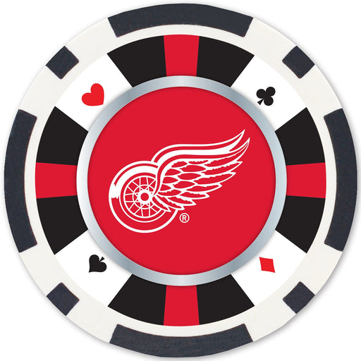 Detroit Red Wings 100 Piece Poker Chips - Just $23.99! Shop now at Retro Gaming of Denver