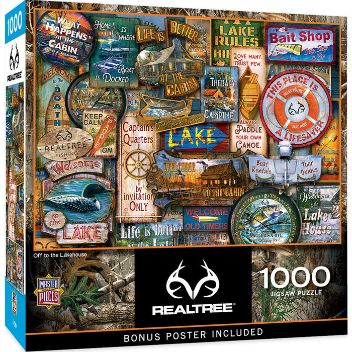 Realtree - Off to the Lakehouse 1000 Piece Jigsaw Puzzle - Just $16.99! Shop now at Retro Gaming of Denver