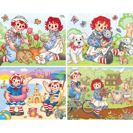 Raggedy Ann 100 Piece Jigsaw Puzzles 4-Pack - Just $14.99! Shop now at Retro Gaming of Denver