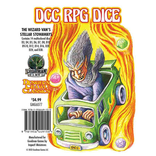 Dungeon Crawl Classics Dice: The Wizard Van's Stellar Stowaways - for just $34.99! 