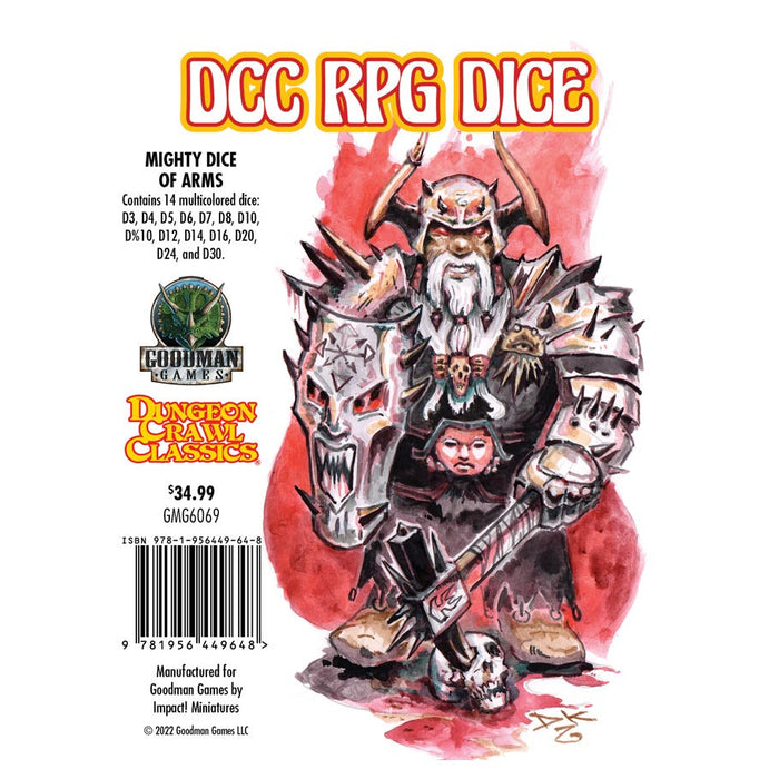 Dungeon Crawl Classics Dice: Mighty Dice of Arms - for just $34.99! 