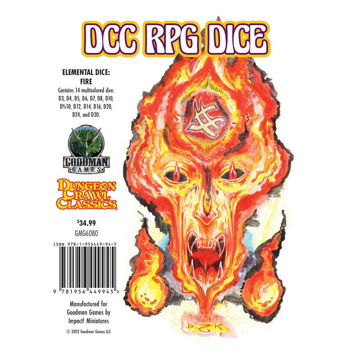 Dungeon Crawl Classics Dice: Elemental Dice - Fire - for just $34.99! 