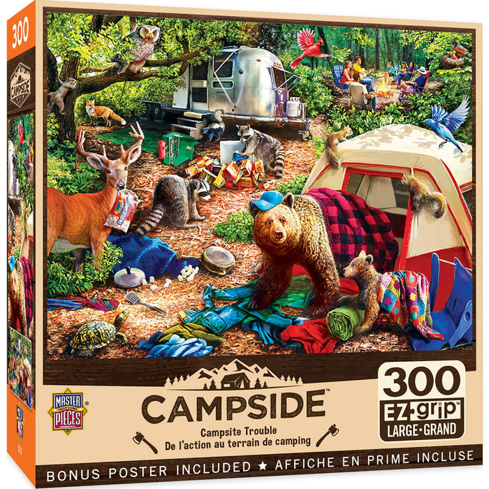 Campside - Campsite Trouble 300 Piece EZ Grip Jigsaw Puzzle - Just $14.99! Shop now at Retro Gaming of Denver