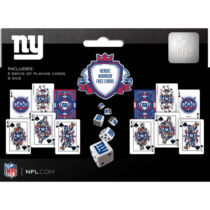 New York Giants - 2-Pack Playing Cards & Dice Set - Just $19.99! Shop now at Retro Gaming of Denver