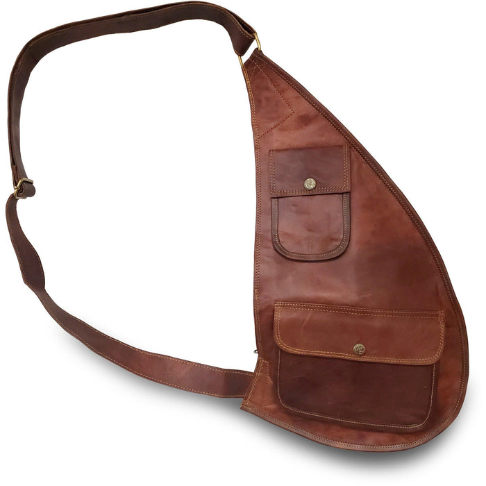 Goatskin Leather Sling Bag - Just $89.99! Shop now at Retro Gaming of Denver