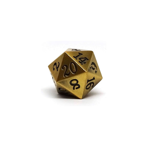 Legendary Gold D20 Dice - Metal Single 20 Sided Dice - Premium Metal Dice - Just $7.95! Shop now at Retro Gaming of Denver