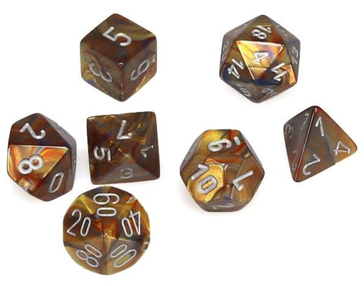Chessex: Mini Polyhedral Dice set - Lustrous - for just $5.98! 