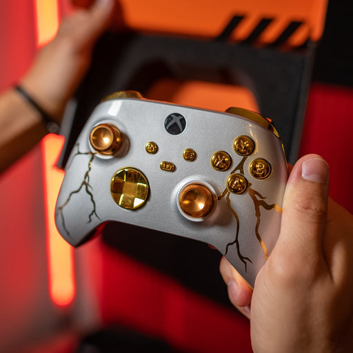 GOLD THUNDER XBOX SERIES X CUSTOM MODDED CONTROLLER - Premium XBOX X Signature Edition - Just $119.99! Shop now at Retro Gaming of Denver