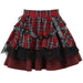 Gothic Plaid Punk Skirt – Harajuku Lace Layered Mini Skirt Cosplay - for just $80.95! 