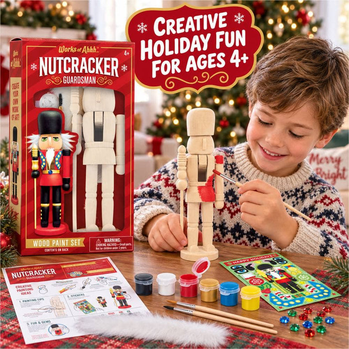 Holiday Craft Kit - Nutcracker Guard Wood Craft & Paint Kit - for just $16.99! 