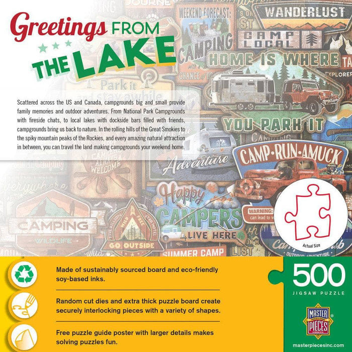 Greetings From The Lake - 500 Piece Jigsaw Puzzle - for just $14.99! 