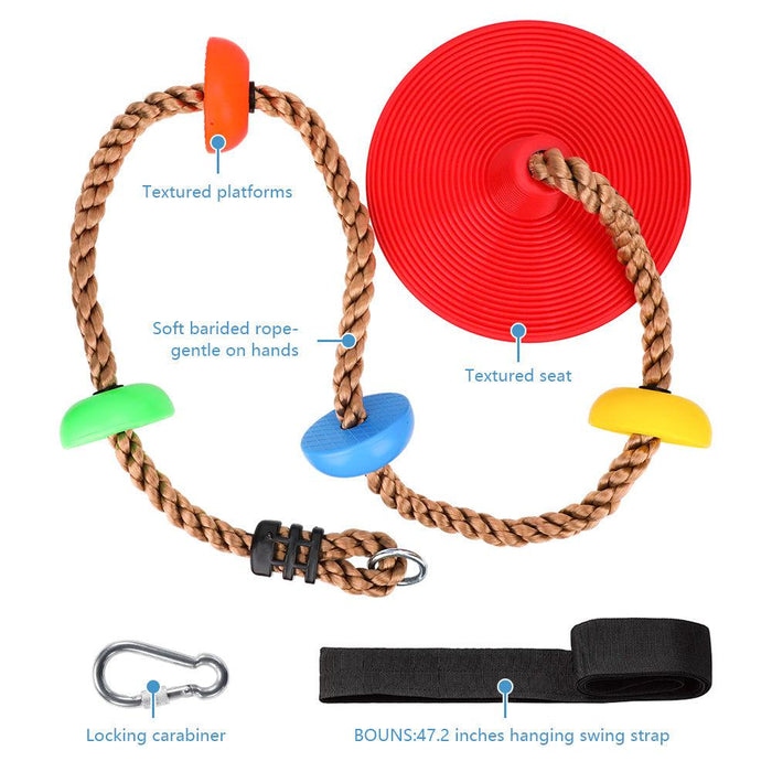 Climbing Rope with Disc Swing - Just $39.99! Shop now at Retro Gaming of Denver