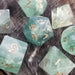 Green Fluorite Stone Dice Set - Just $89.99! Shop now at Retro Gaming of Denver