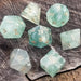 Green Fluorite Stone Dice Set - Just $89.99! Shop now at Retro Gaming of Denver