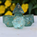 Green Fluorite Stone Dice Set - Just $89.99! Shop now at Retro Gaming of Denver