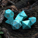 Green Turquoise Stone Dice Set - Just $89.99! Shop now at Retro Gaming of Denver