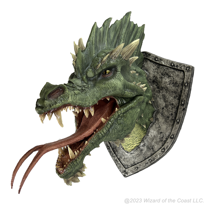 D&D Replicas of the Realms: Green Dragon Trophy Plaque - for just $474.99! 
