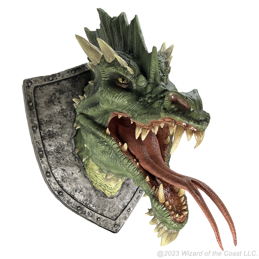D&D Replicas of the Realms: Green Dragon Trophy Plaque - for just $474.99! 