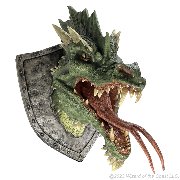 D&D Replicas of the Realms: Green Dragon Trophy Plaque - for just $474.99! 