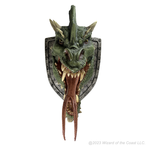 D&D Replicas of the Realms: Green Dragon Trophy Plaque - for just $474.99! 
