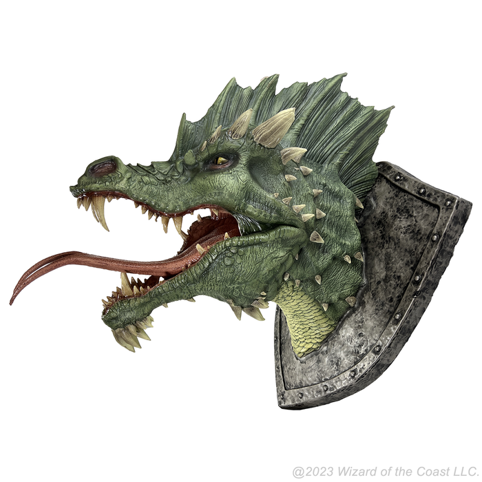 D&D Replicas of the Realms: Green Dragon Trophy Plaque - for just $474.99! 