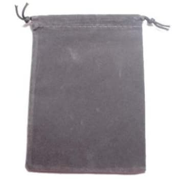 Velour Dice Bag (Large): Grey - Just $2.50! Shop now at Retro Gaming of Denver