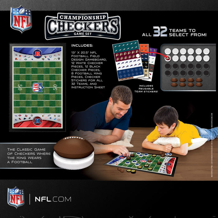 NFL - League Checkers Board Game - Just $24.99! Shop now at Retro Gaming of Denver