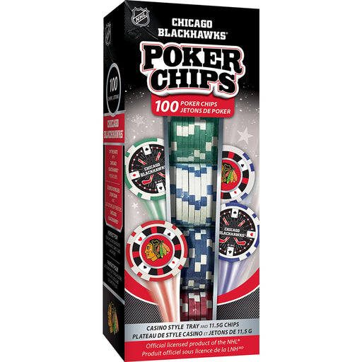 Chicago Blackhawks 100 Piece Poker Chips - Just $17.99! Shop now at Retro Gaming of Denver