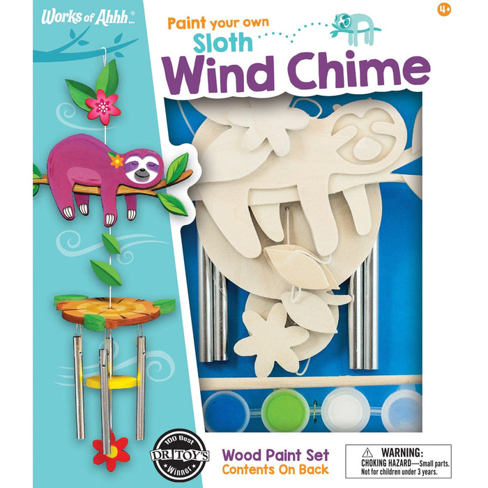 Sloth Wind Chime Wood Craft & Paint Kit - for just $19.99! 